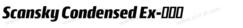 Scansky Condensed Ex字体转换